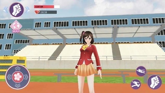 女子高生の腰つき